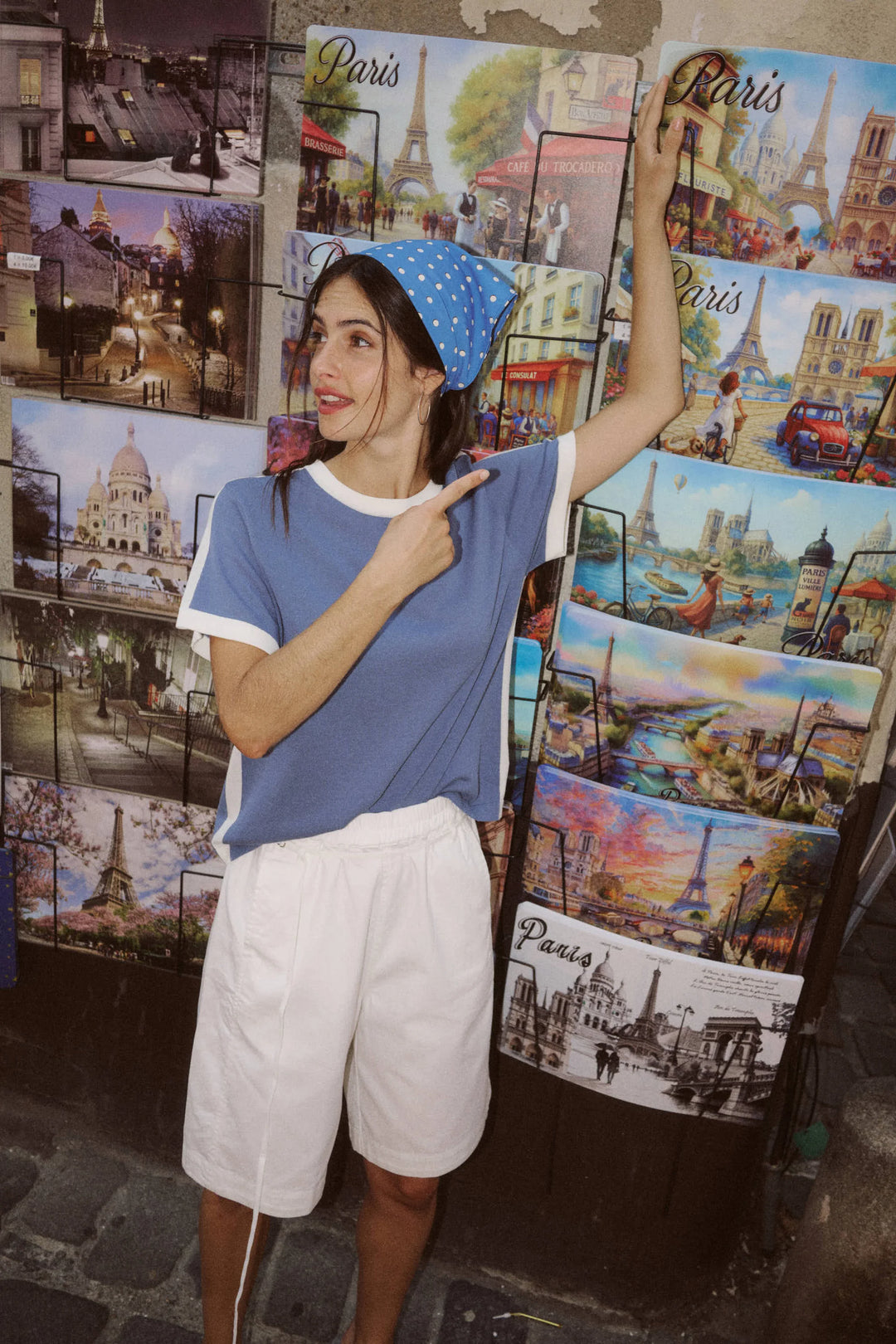 Rania Contrast Knit Tee