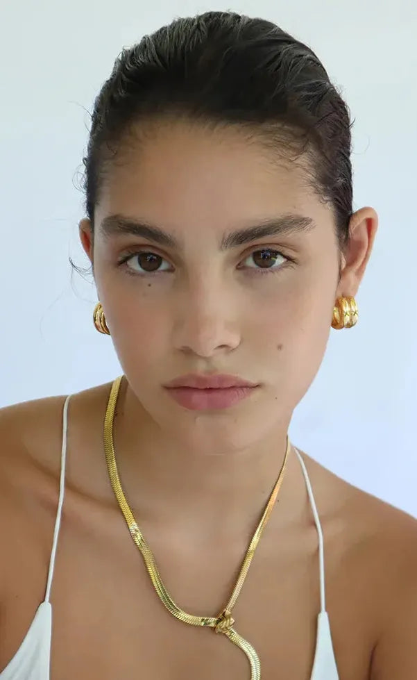Rhea Hoops Gold
