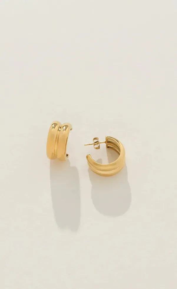 Rhea Hoops Gold