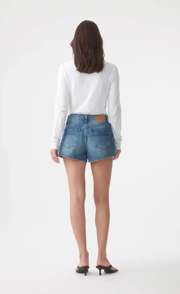 Ebony High-Rise Flared Short