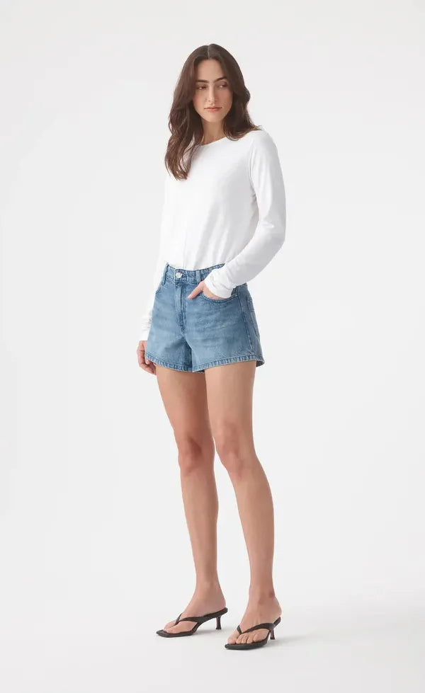 Ebony High-Rise Flared Short