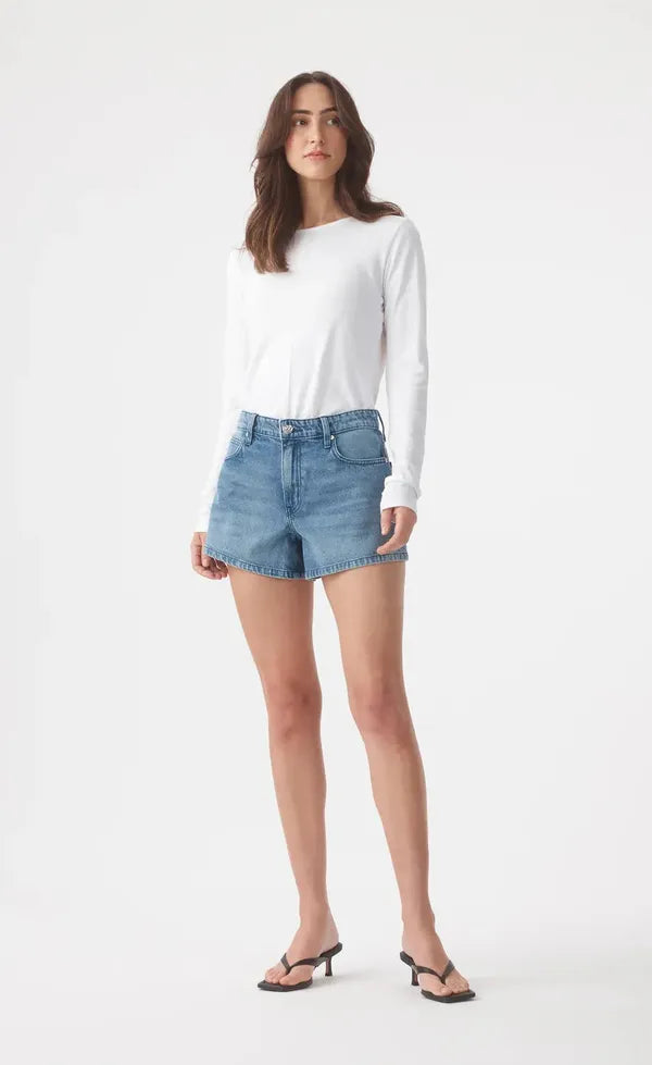 Ebony High-Rise Flared Short