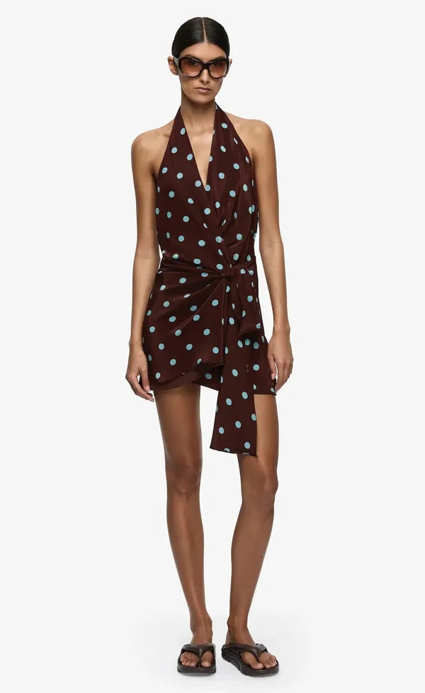Mathilde Halter Mini Dress