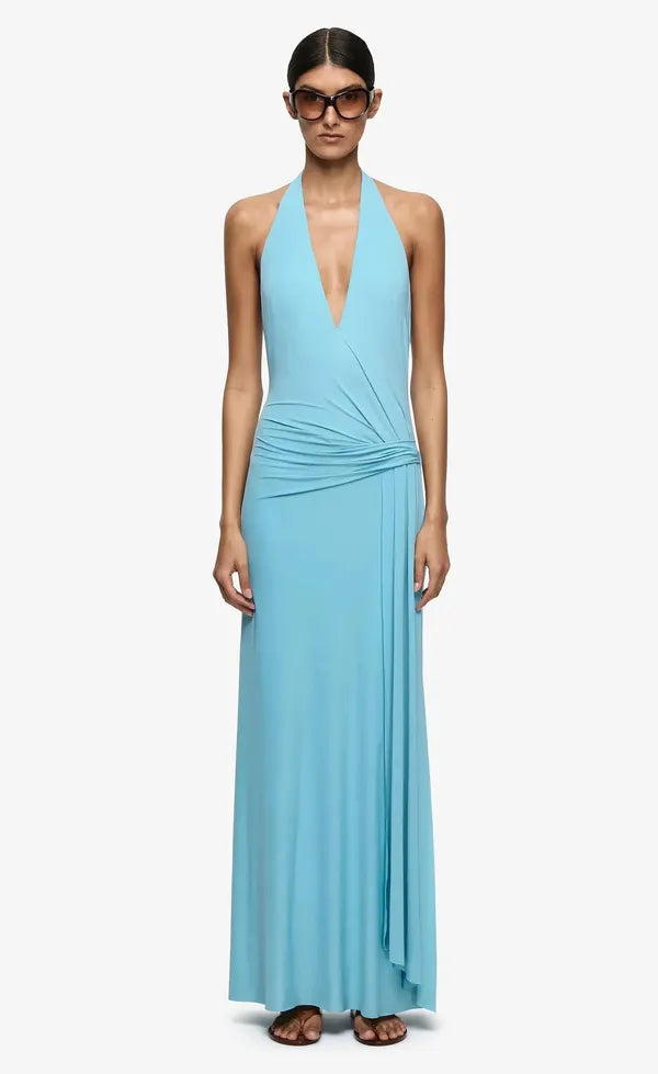Remi Halter Dress - Marine Blue
