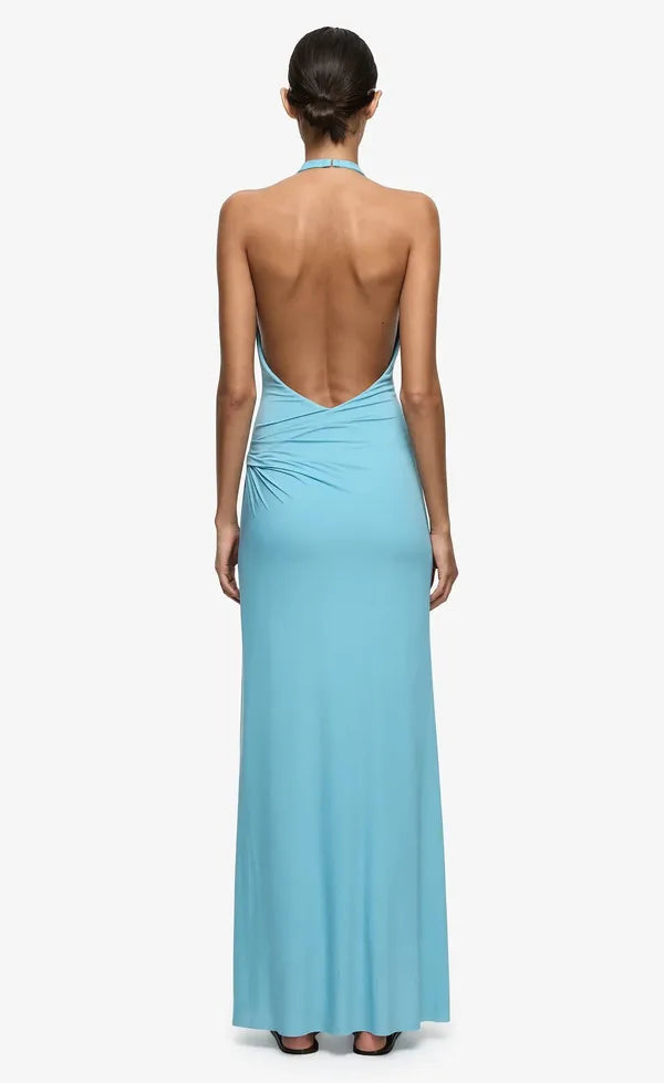 Remi Halter Dress - Marine Blue