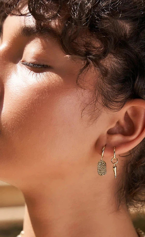Cornicello Gold Charm Earrings