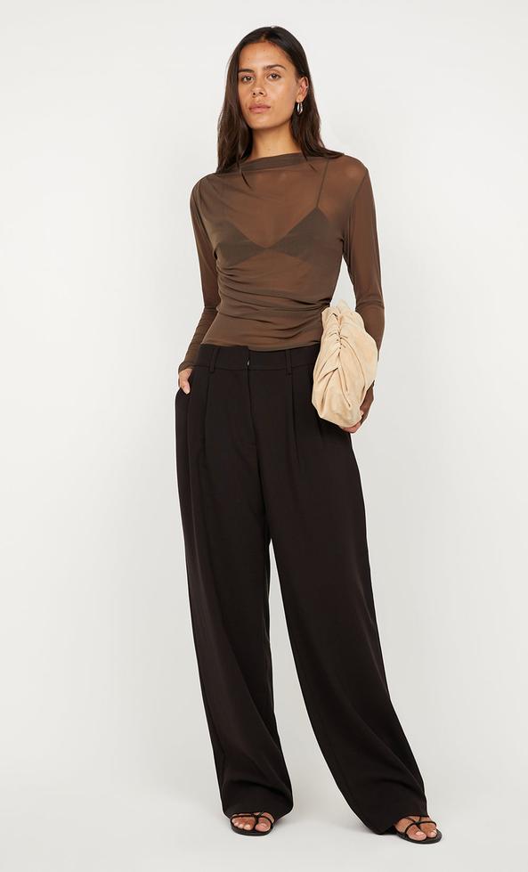 Salina L/S Top - Chocolate