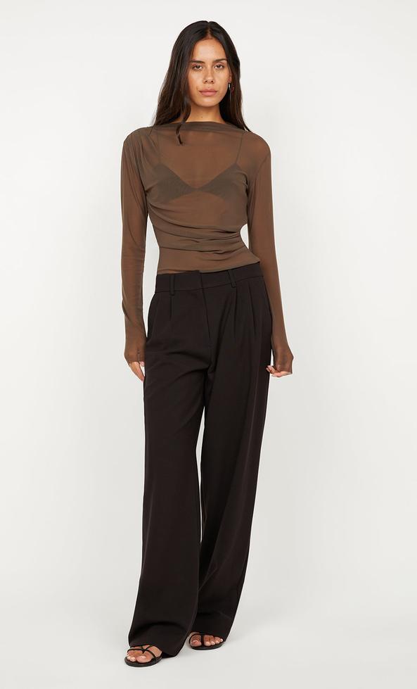 Salina L/S Top - Chocolate