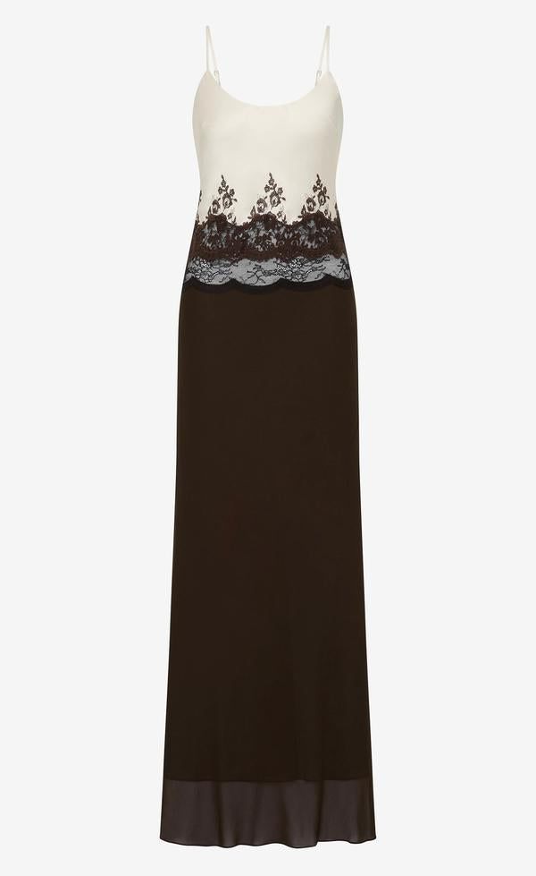 Orsina Scoop Maxi Dress - Bitter Choc/Butter Cream