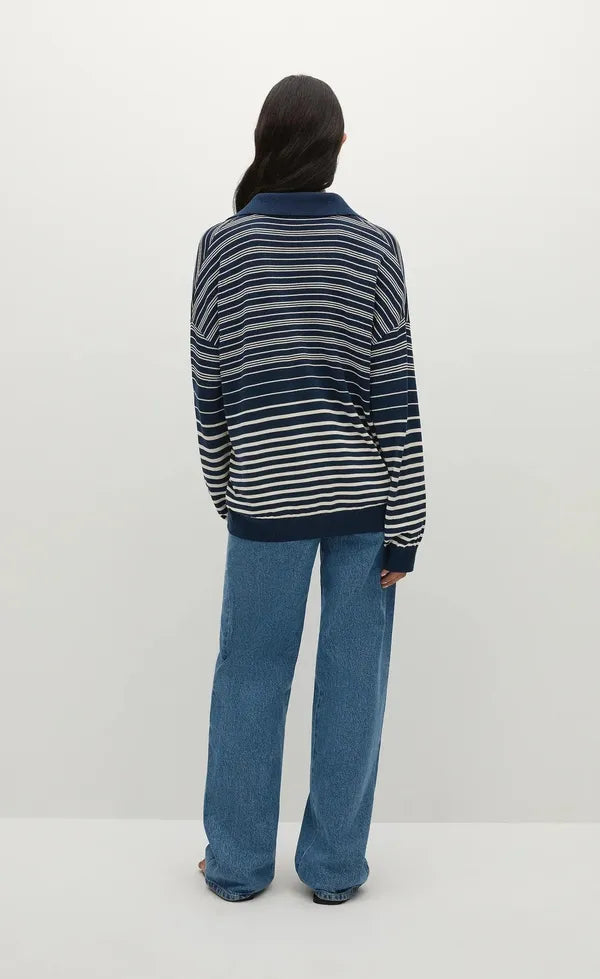 Harlow Polo - Navy Cream