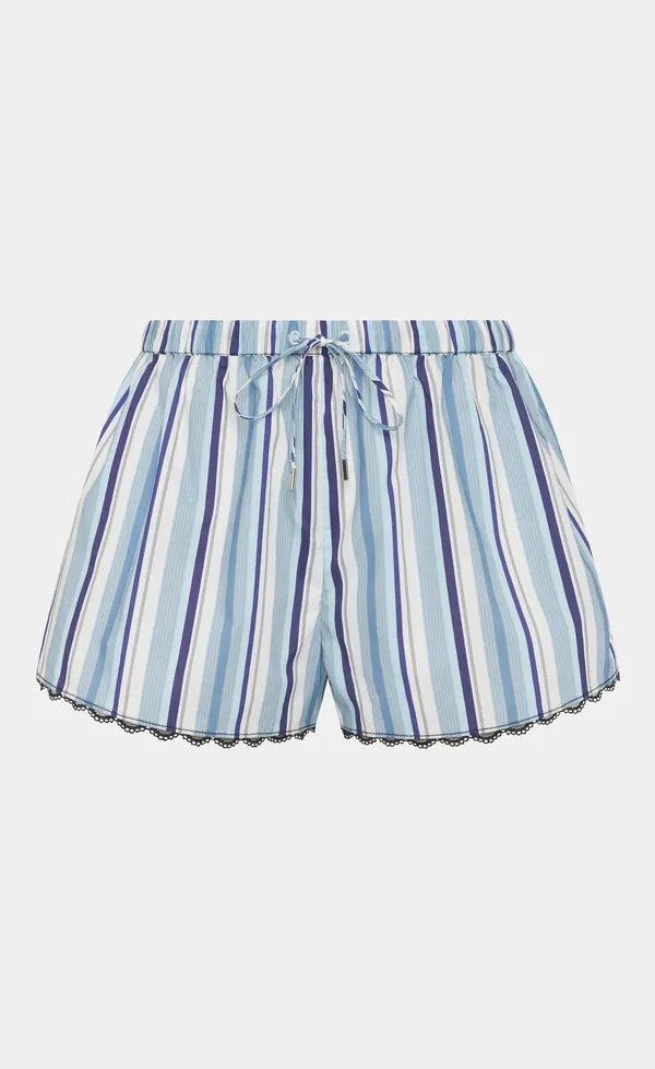 Vester Mini Short - Blue Stripe