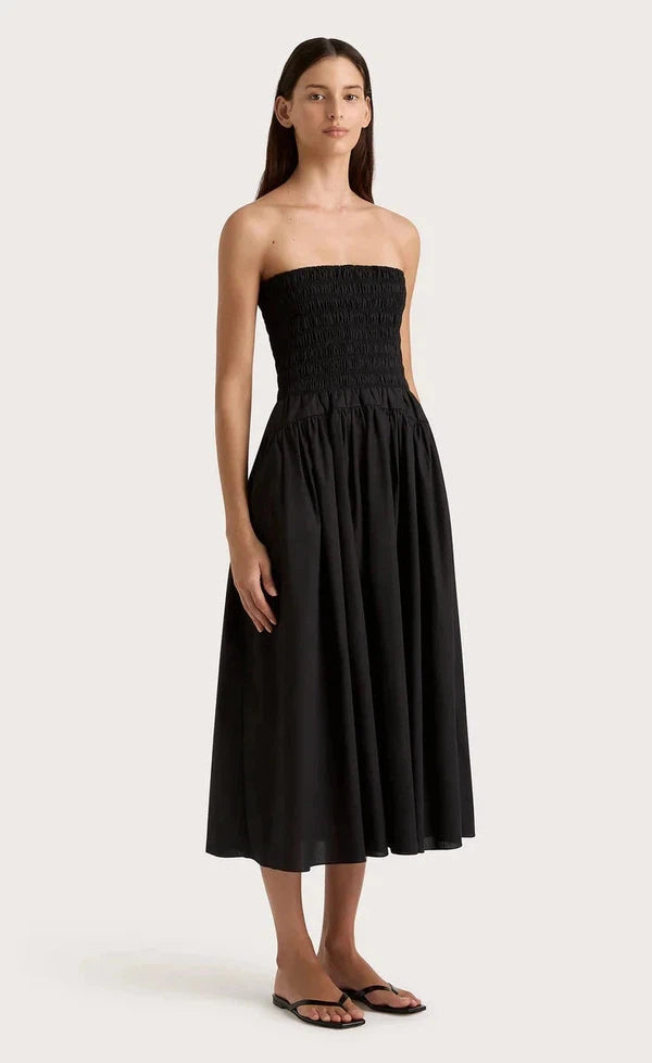 Lida Midi Dress - Black