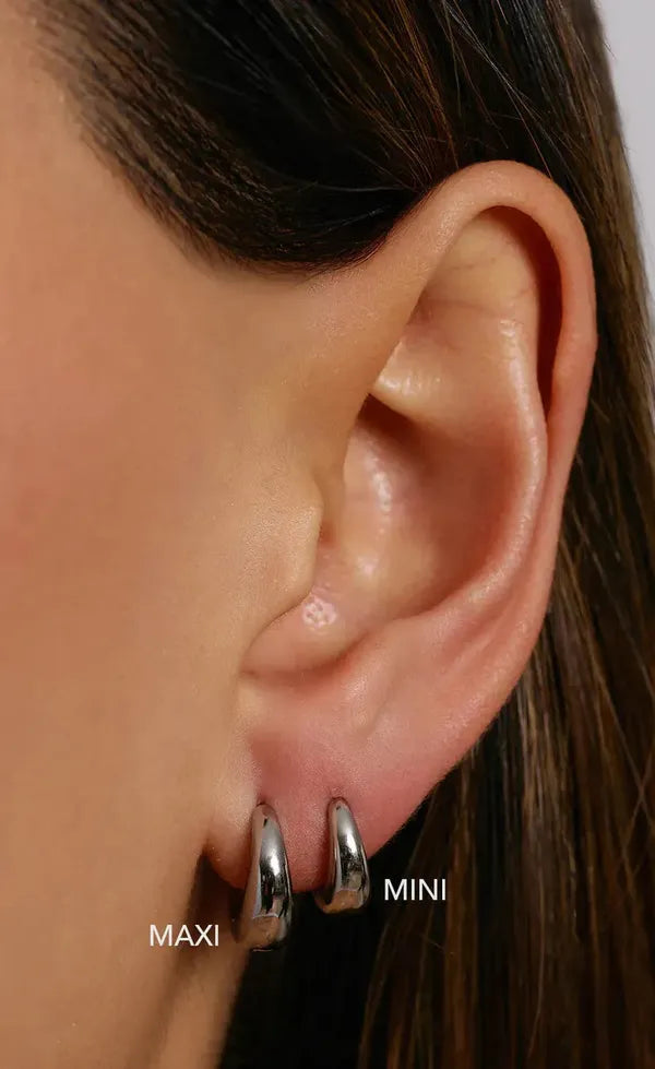 Max Silver Earring - Mini