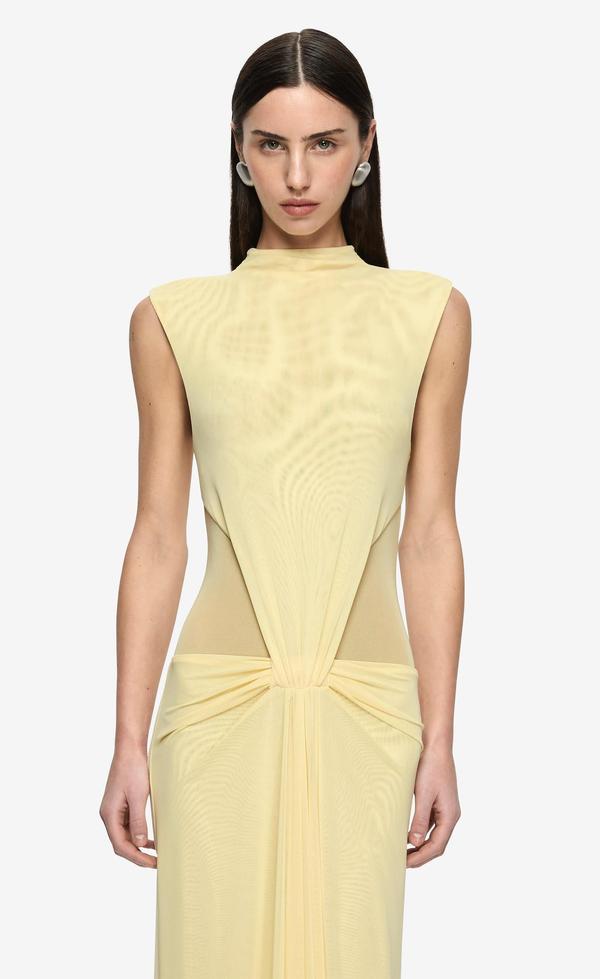 Odea Maxi Dress - Lemon Cream