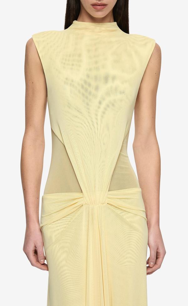 Odea Maxi Dress - Lemon Cream