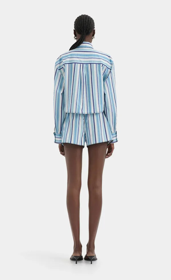 Vester Mini Short - Blue Stripe