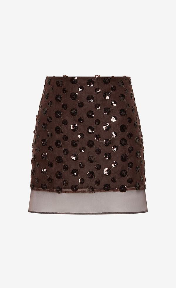 Rhi Midi Skirt - Plum