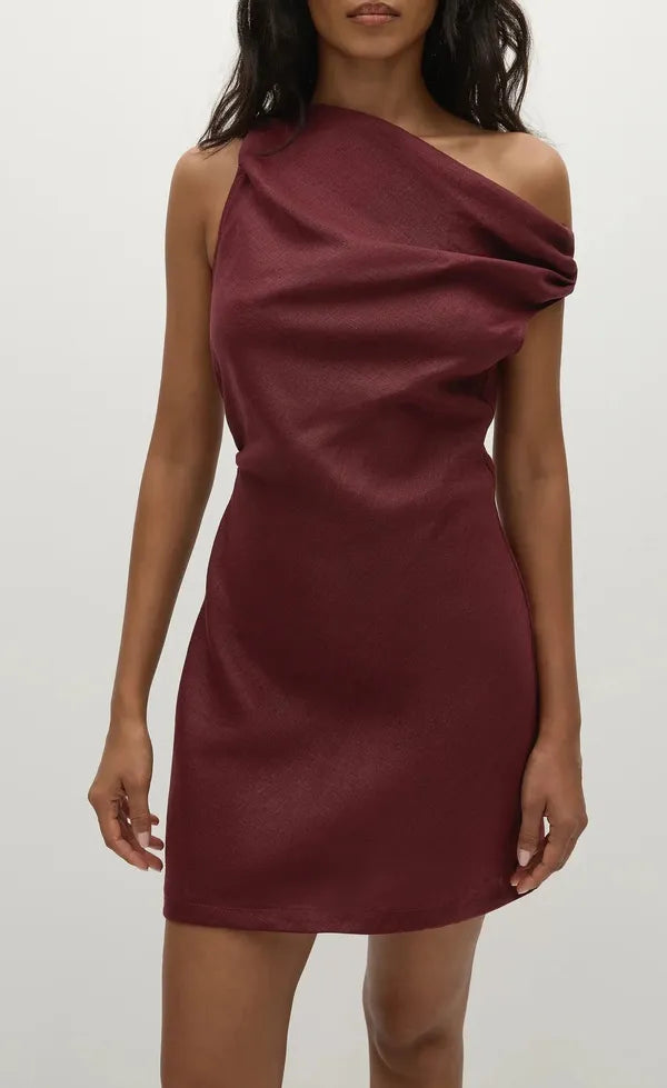 Suis Mini Dress Bordeaux