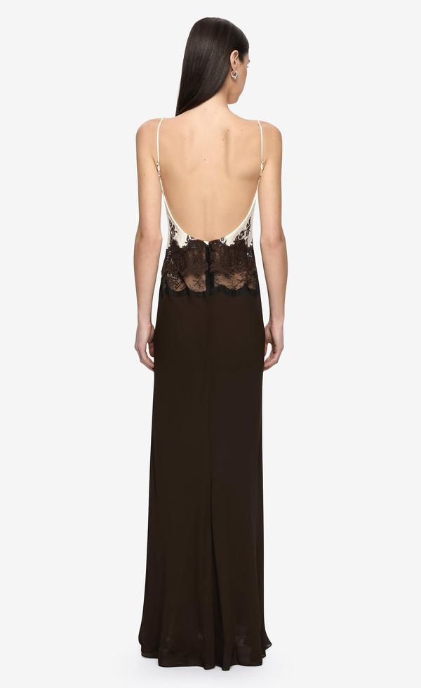 Orsina Scoop Maxi Dress - Bitter Choc/Butter Cream