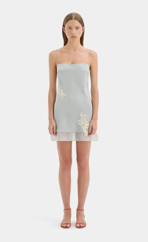 Noria Mini Dress - Powder Blue