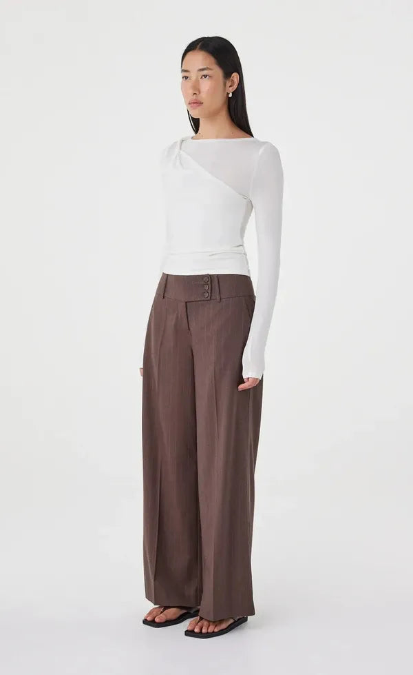 Mable LS Twist Top - Cream