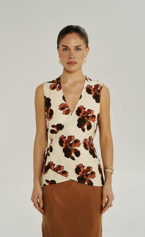 Wrap Vest - Butter Fleur