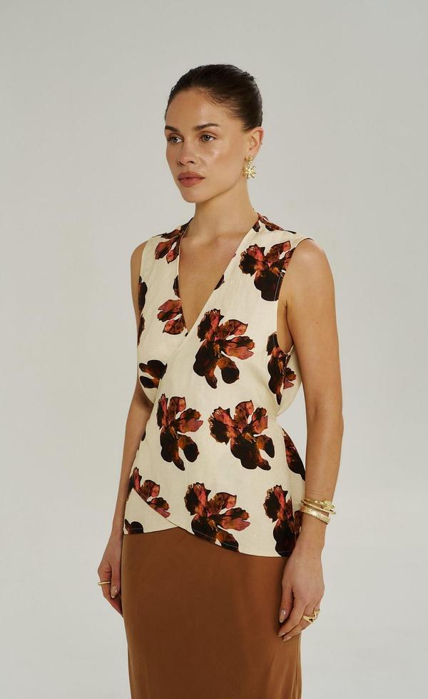 Wrap Vest - Butter Fleur