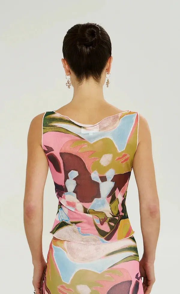 Mesh Boat Neck - Wonderland