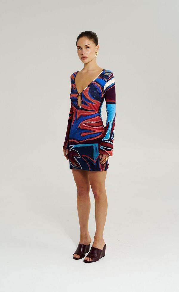 Amie Long Sleeve Mini Dress