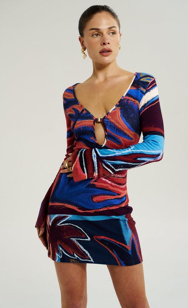 Amie Long Sleeve Mini Dress