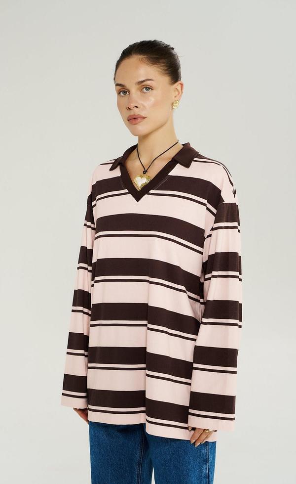 Long Sleeve Polo Top