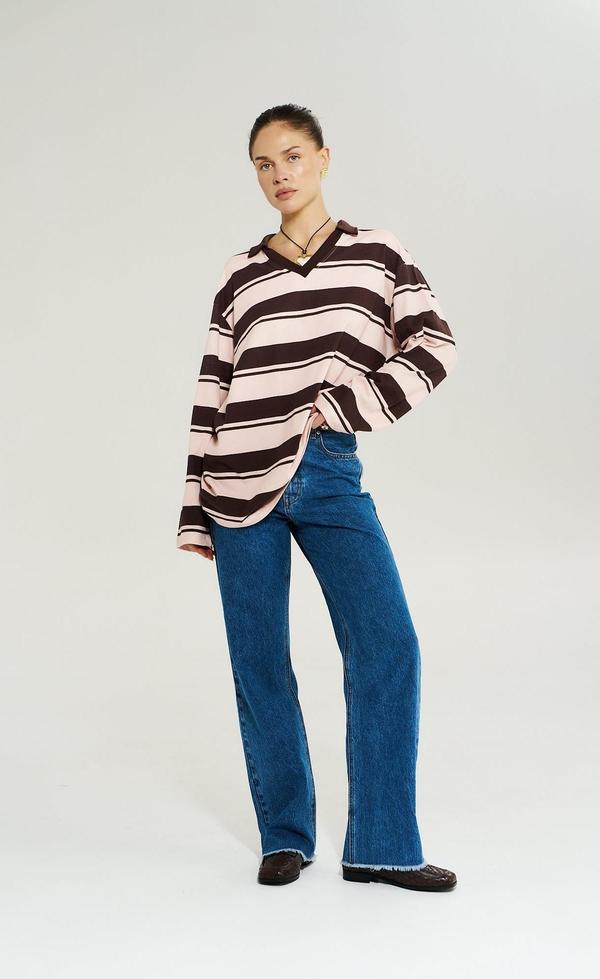 Long Sleeve Polo Top