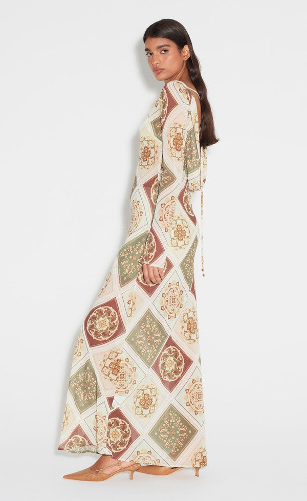 Sundra Slip Dress - Evergreen Tile