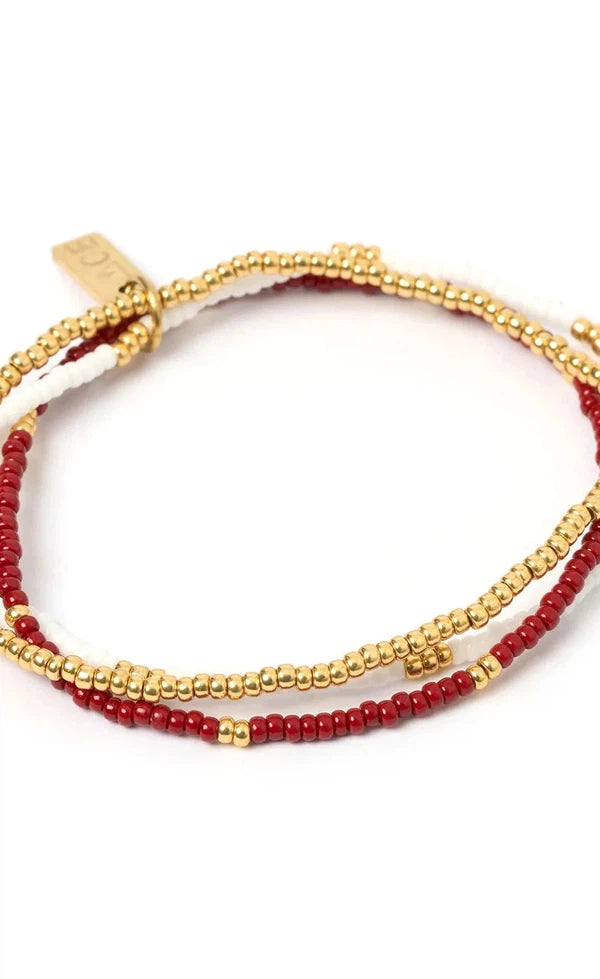 Sunny Bracelet Set - Burgundy