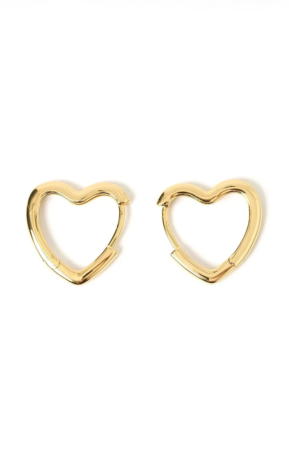 Sweetheart Gold Earrings - Large