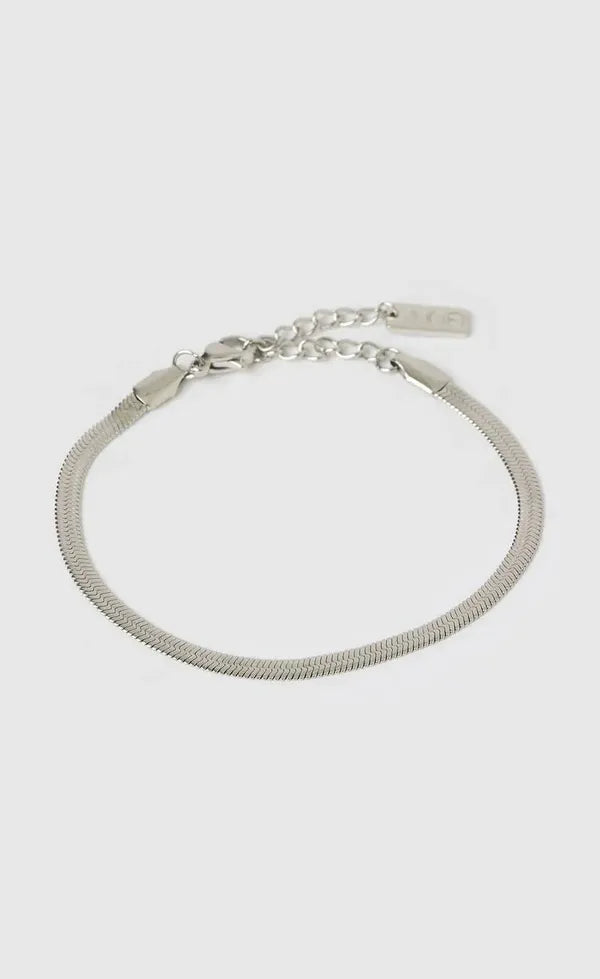 Sylvia Silver Snake Chain Bracelet