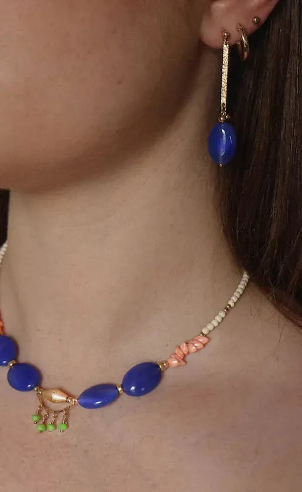 Casia Necklace - Blue