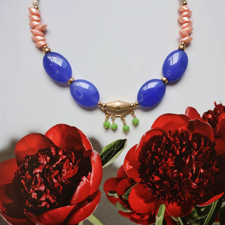 Casia Necklace - Blue