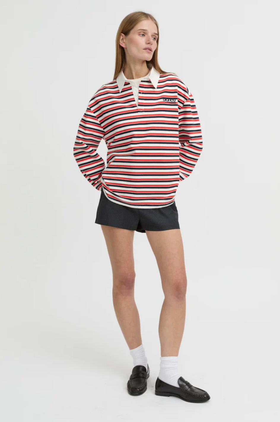 Ellie Polo Top - Red