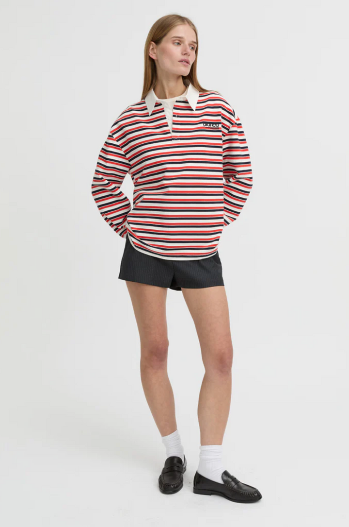 Ellie Polo Top - Red