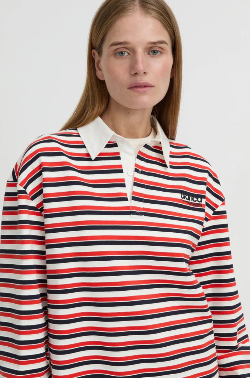 Ellie Polo Top - Red
