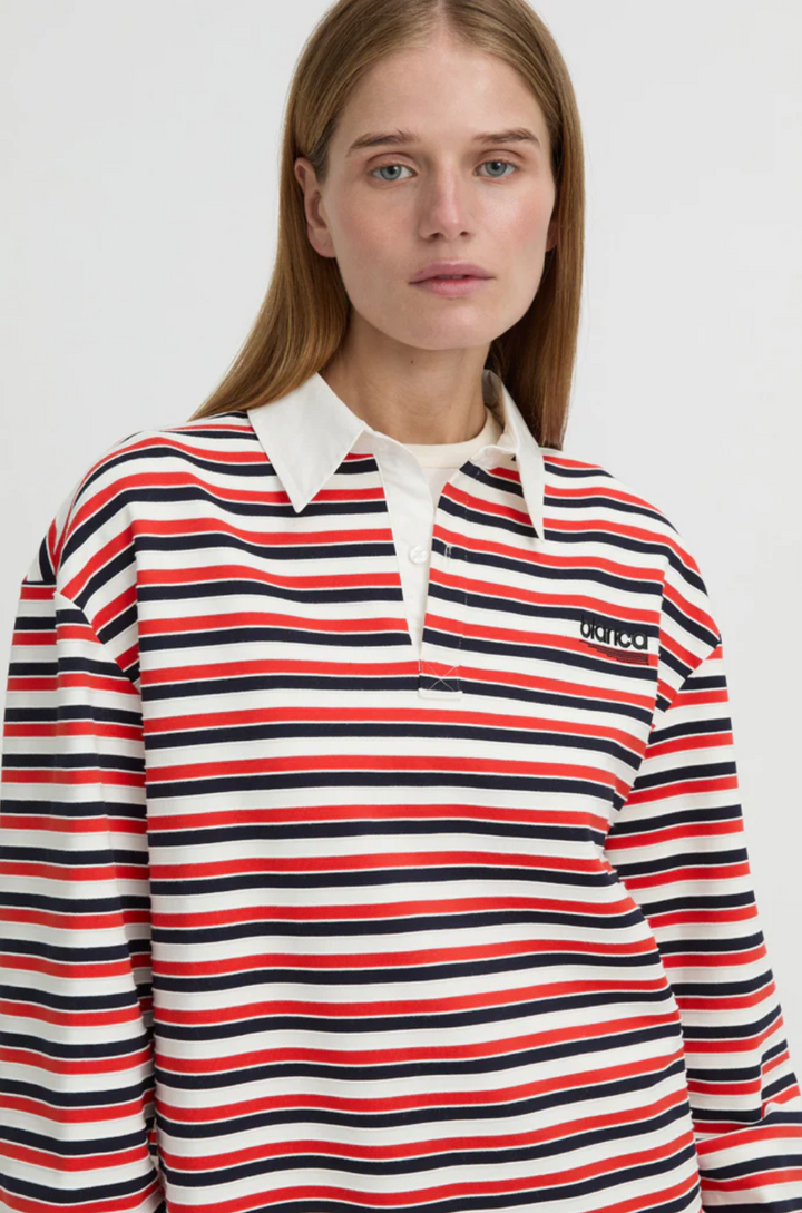 Ellie Polo Top - Red