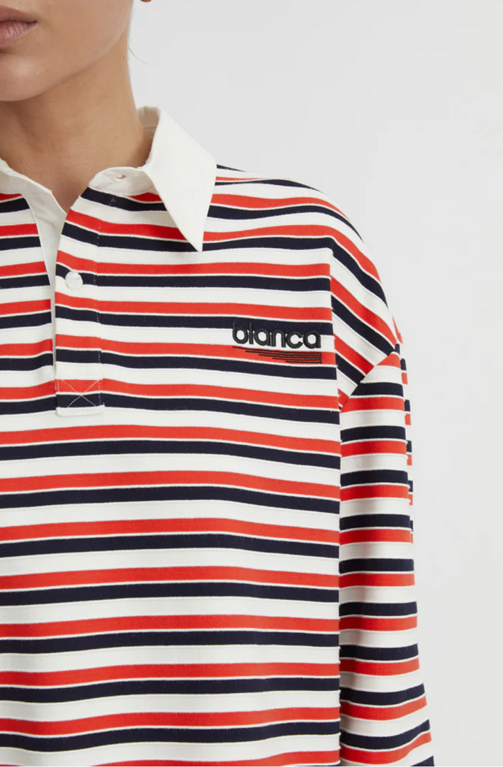 Ellie Polo Top - Red