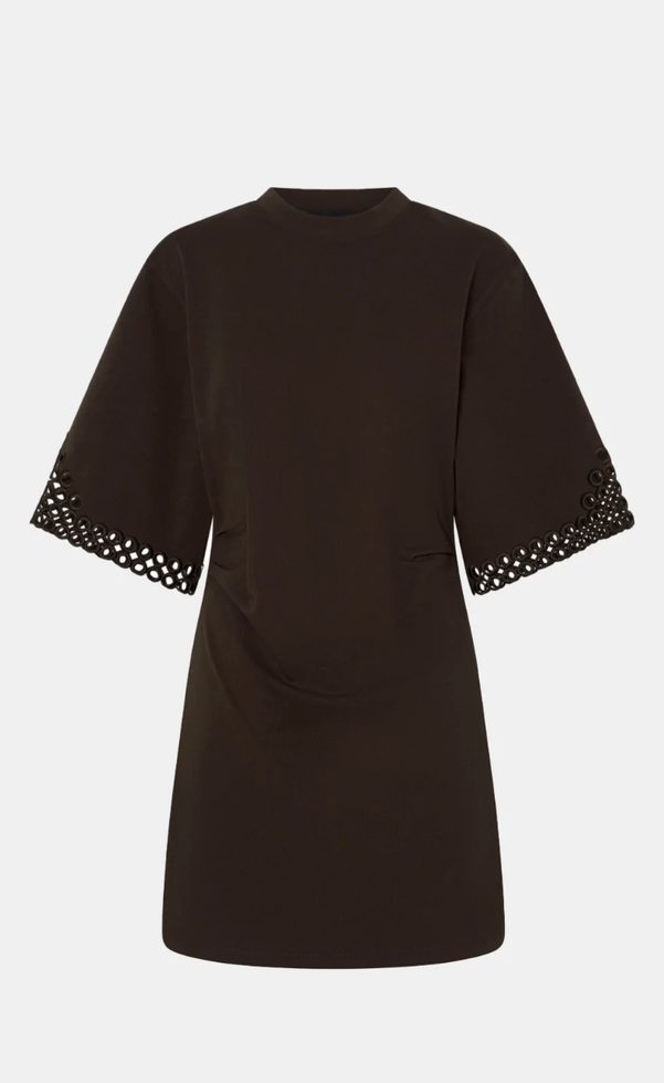 Lolani Mini Tee Dress - Chocolate