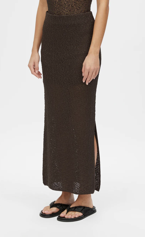 Carey Knit Skirt - Espresso