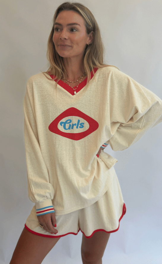 GRLS Long Sleeve Cream