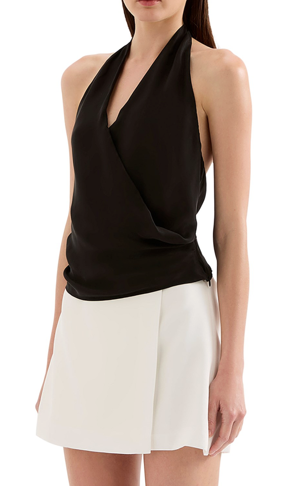 Leon Cupro Top - Black
