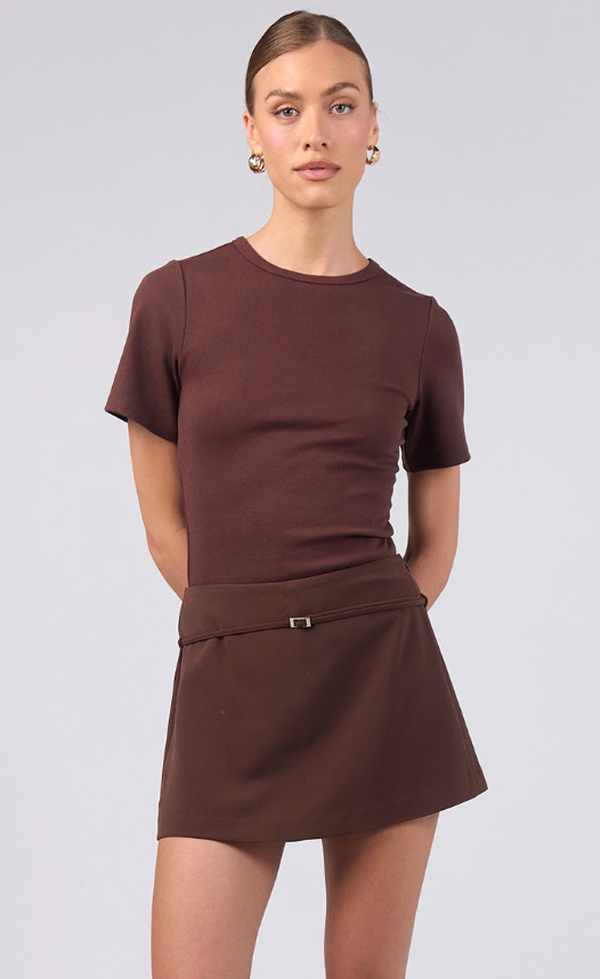 Mini Skort - Brown