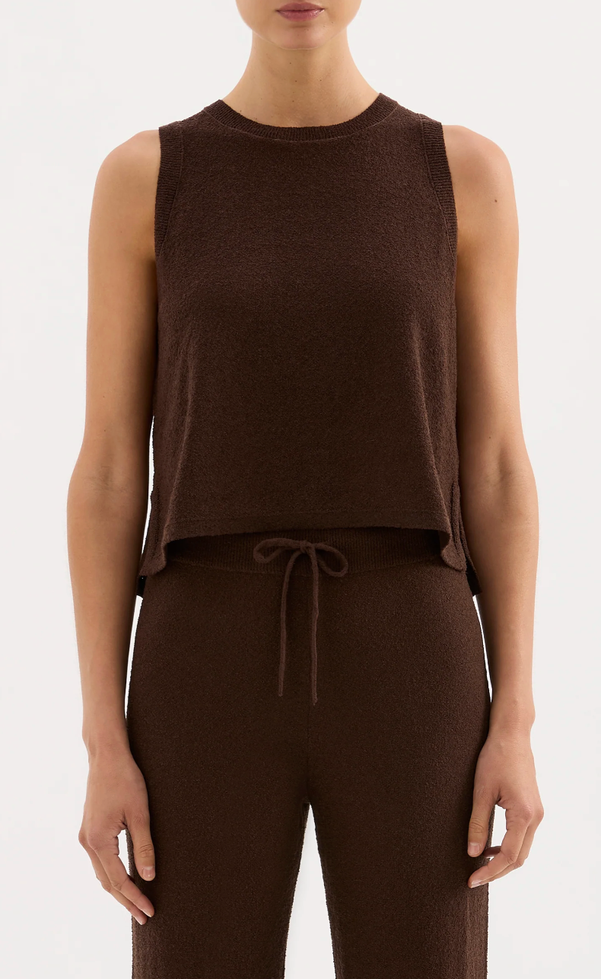 Zosia Knit Tank - Chocolate