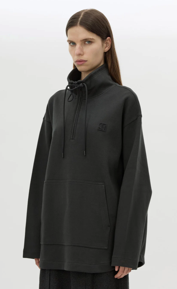 Figura Cropped Sweater - Coal